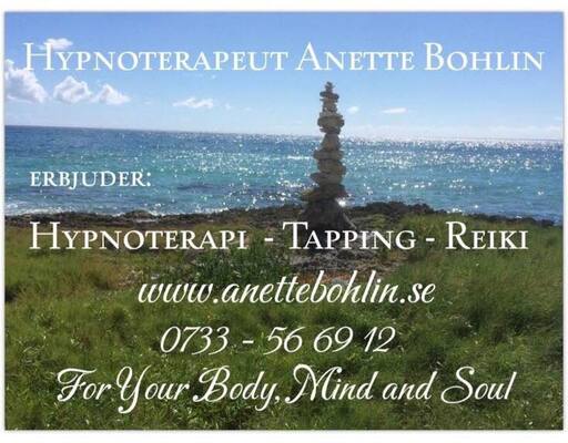 Hypnoterapeut Anette Bohlin